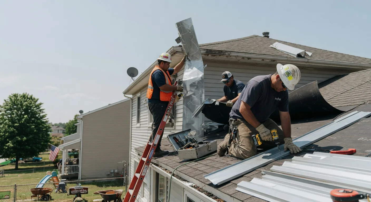 Storm Damage Metal Roof Repair in Port Austin, MI